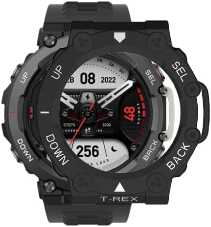 [2-Pack] Senter PC Hard Case Case Ultra-Dike Funper ToclyTective עבור Amazfit T-REX 2 Smartwatch